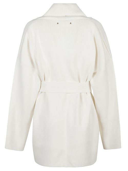 Cardigan con fiori ricamati GOLDEN GOOSE | GWP01409P00217310715